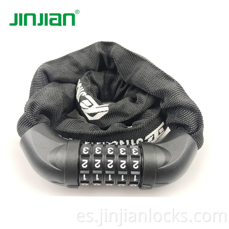 Jinjian al aire libre de 4 dígitos Accesorios para bicicletas Lock Bike Bike Antir-theft Motorcycle Bicicleta Localización segura